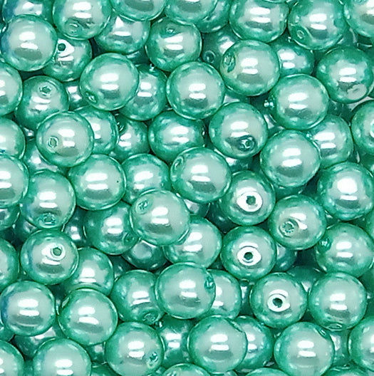 8mm Glass Pearl Charms for DIY Jewelry Making