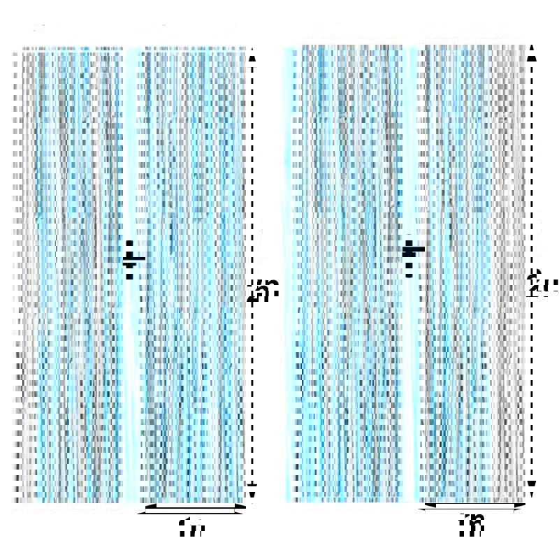 Baby Shower Decoration Backdrop with Rain Curtain and Gender Reveal Balloons