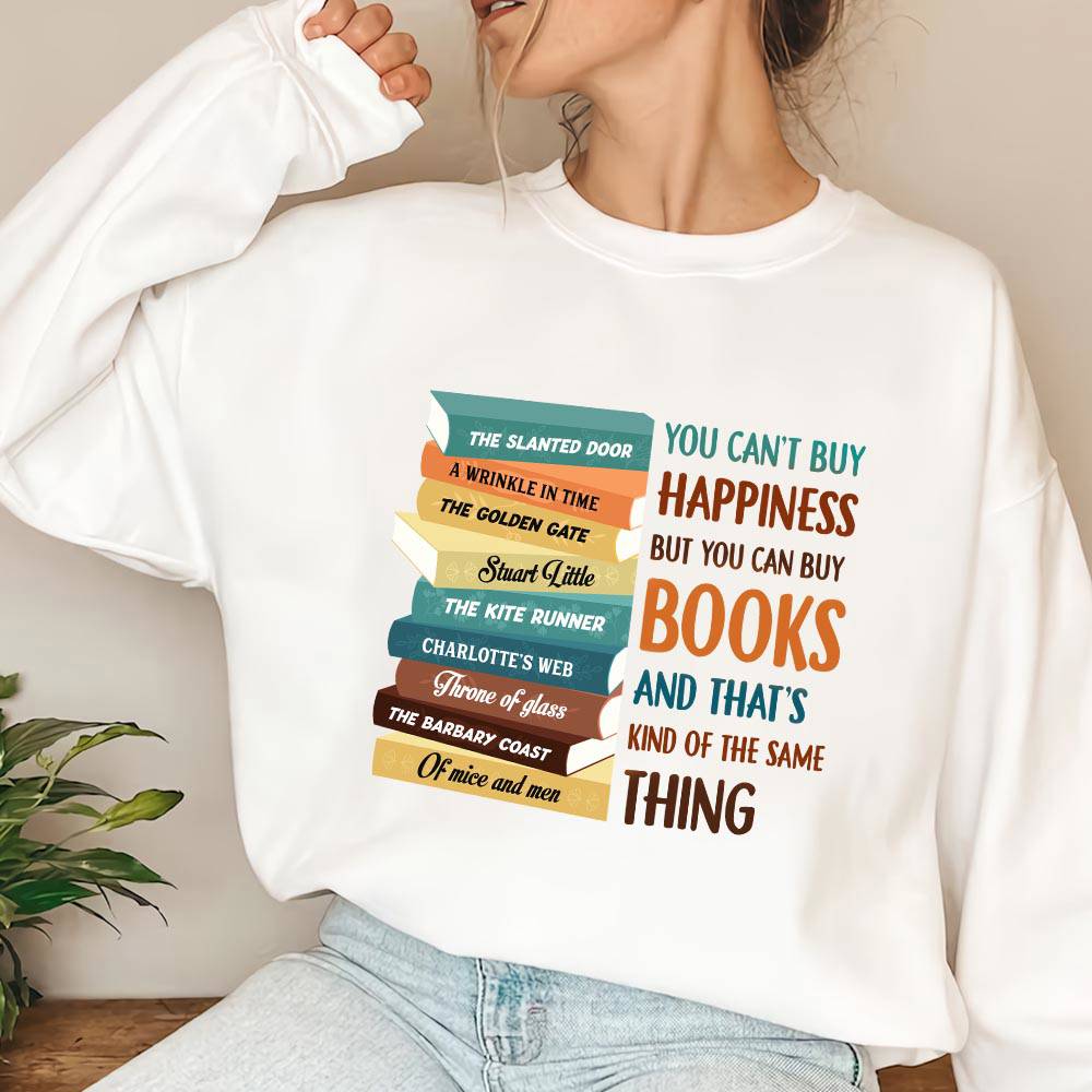 Custom Bookshelf T-Shirt - Book Lovers Gift