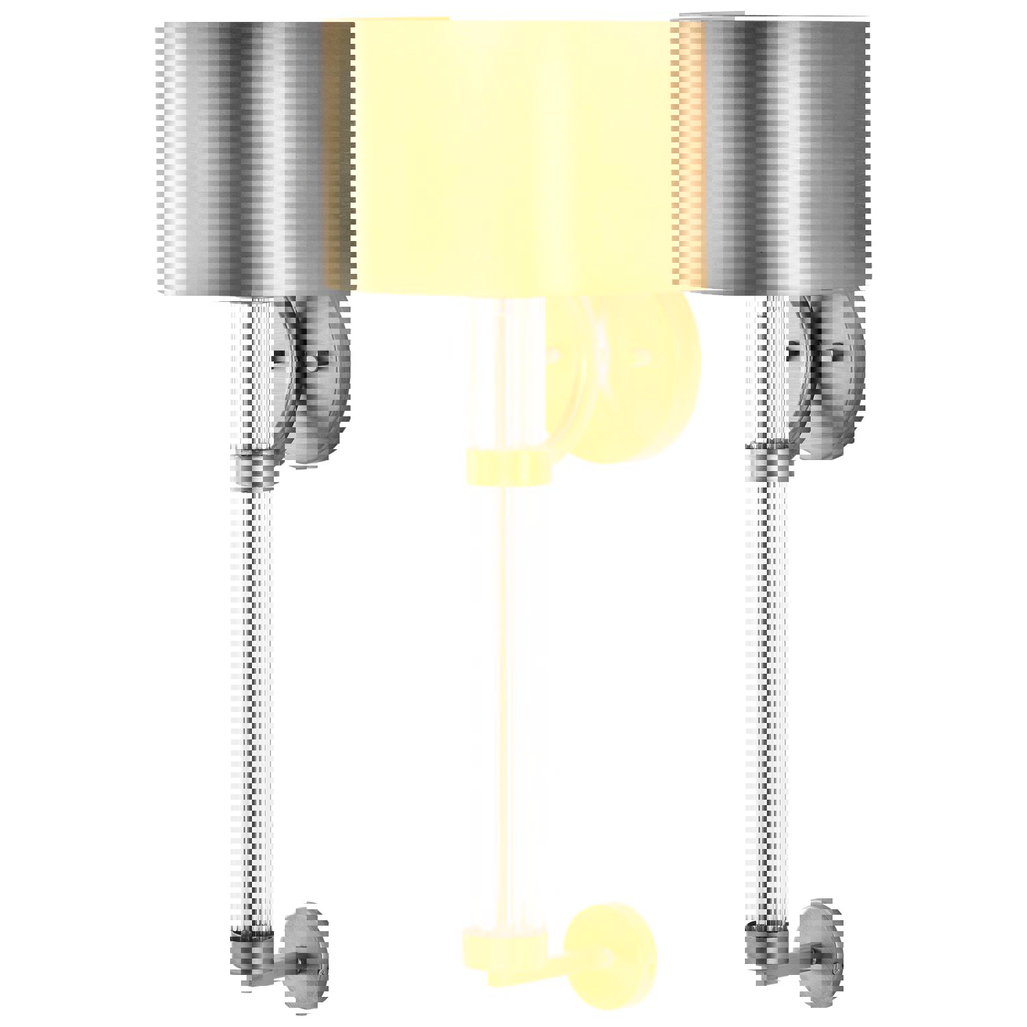 SATCO/NUVO Teagon 1 Light Wall Sconce in Natural Brass Finish with Metal Shade (60-7757)