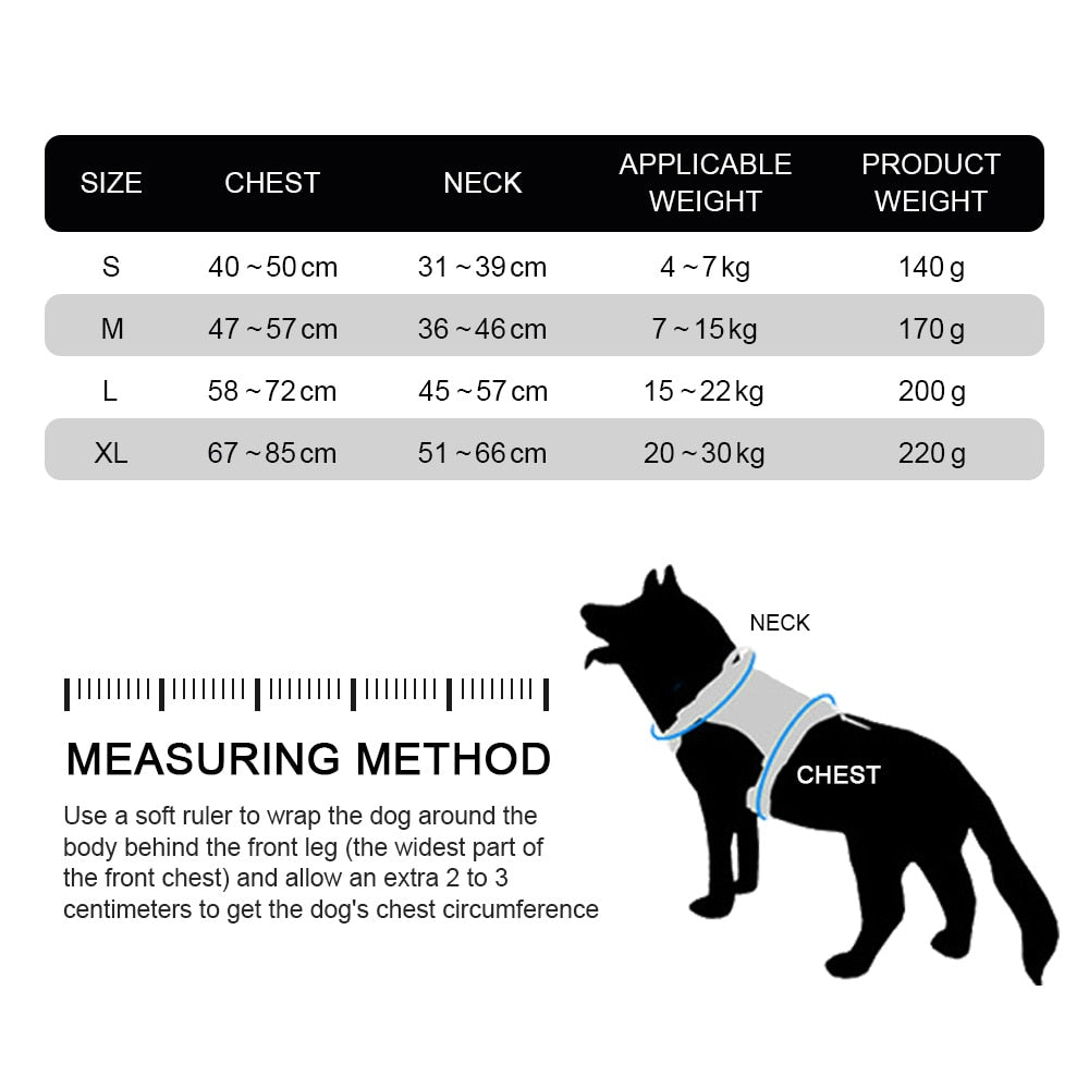 Reflective Dog Safety Harness Vest for Medium to Large Breeds - Husky, Shepherd, Labrador