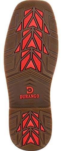 Durango Workhorse Western Work Boot - Size 10(W) - Men's Brown Leather Boot