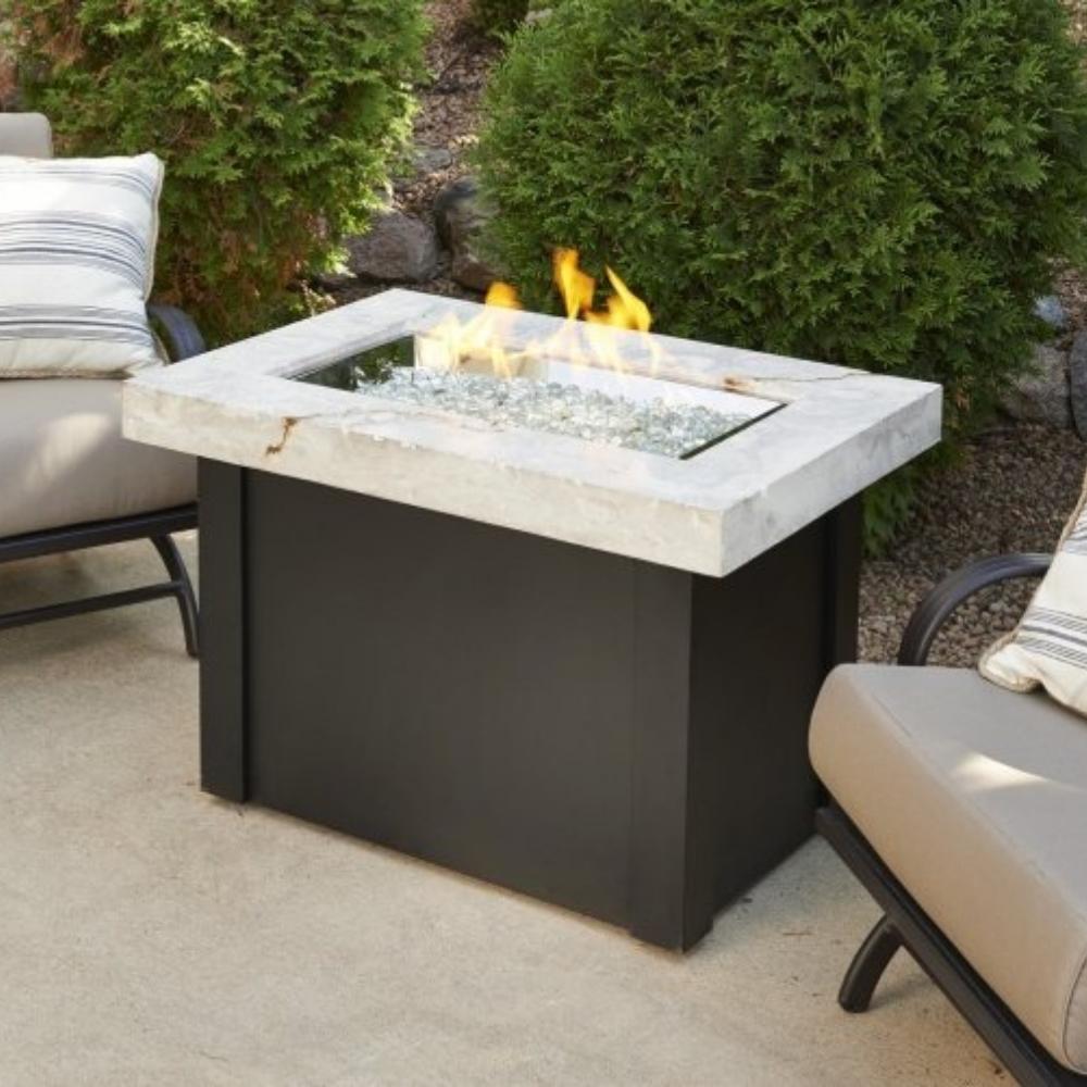 Outdoor GreatRoom Company Providence Rectangular Gas Fire Pit Table