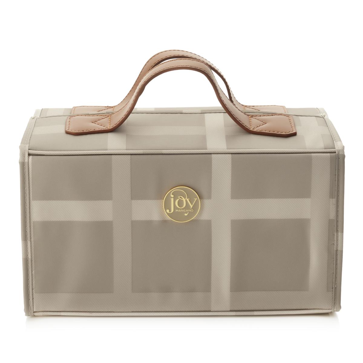 JOY Luxe Plaid Nylon & Leather Large Better Beauty Case