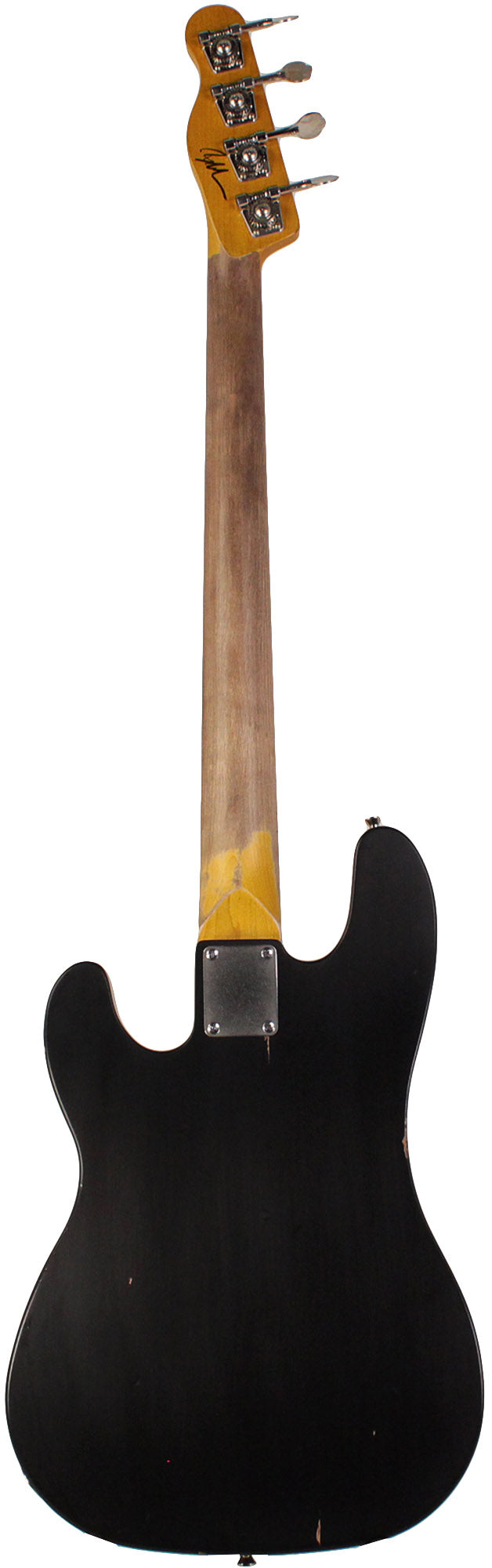 Nash PB-52 Bass Guitar, Black, Light Aging