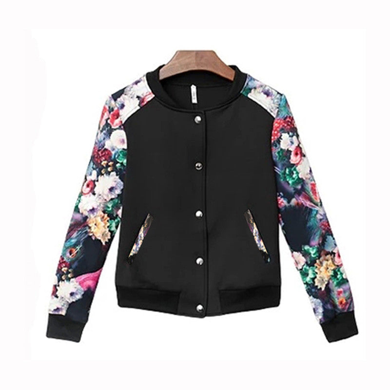 Women's Winter Baseball Jacket - Plus Size Slim Fit Fashion Outerwear