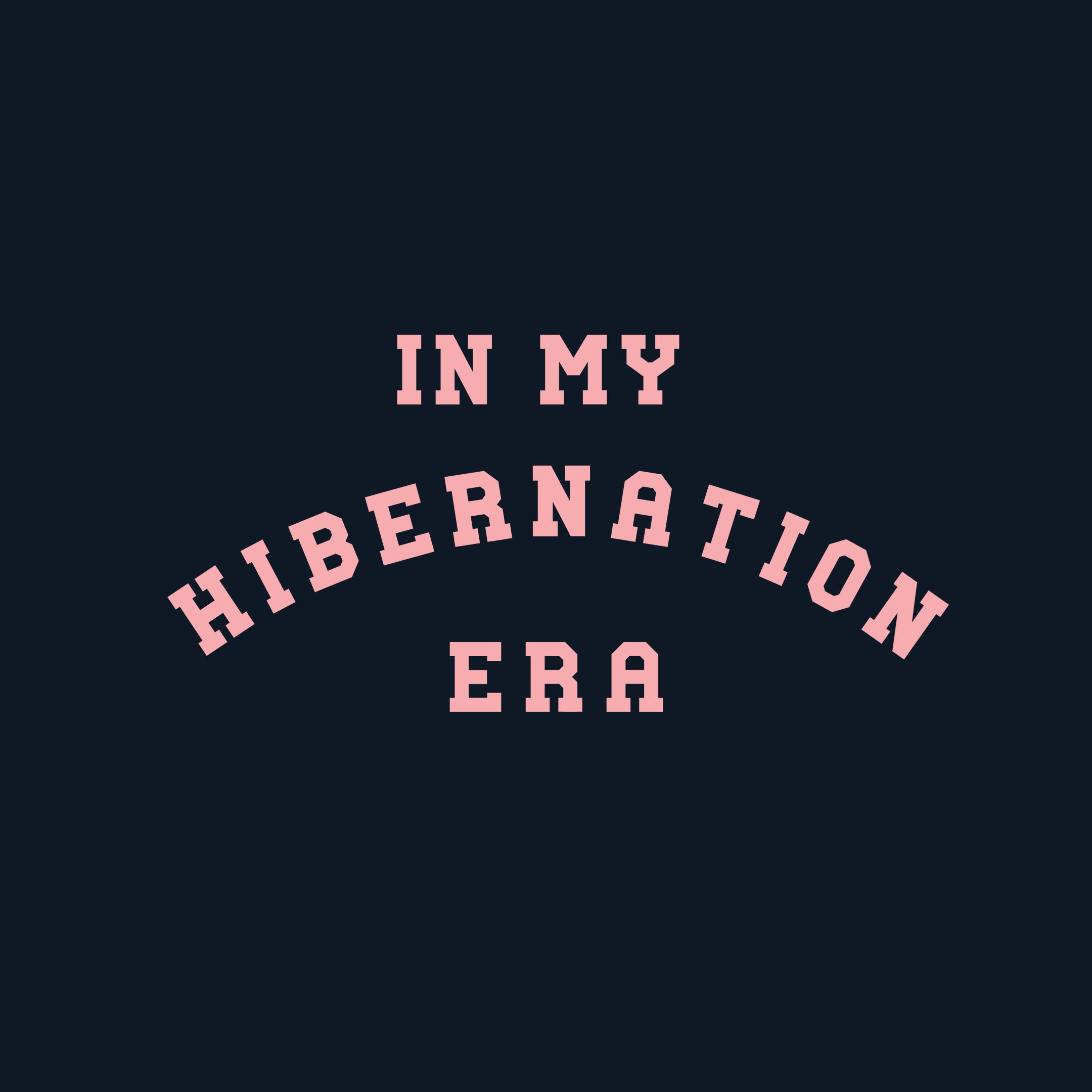 Hibernation Era Gildan Hoodie - Maroon/Navy with Pink Print