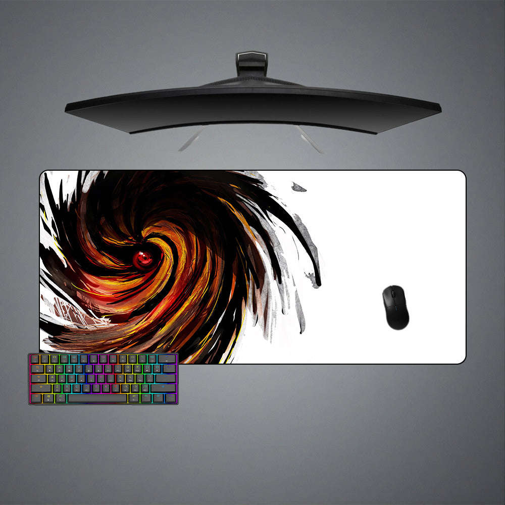 Sharingan Spiral Design Gaming Mouse Pad - M-XXL Size for Enhanced Accuracy