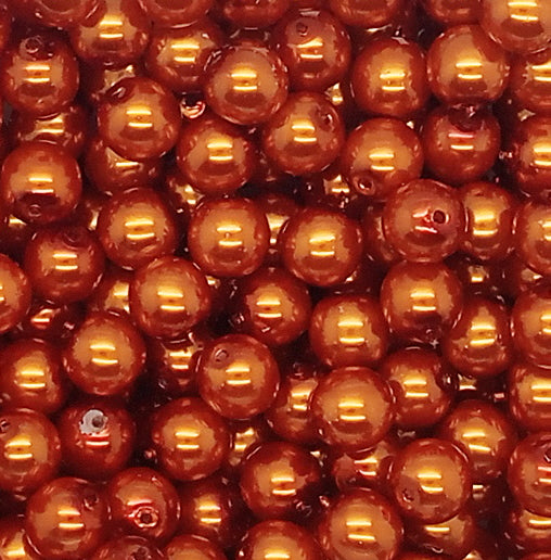 8mm Glass Pearl Charms for DIY Jewelry Making