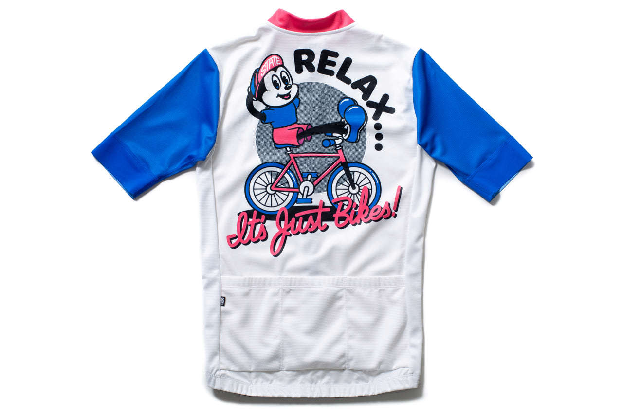 State Bicycle Co. - Relax Jersey - Sustainable Clothing Collection (White)