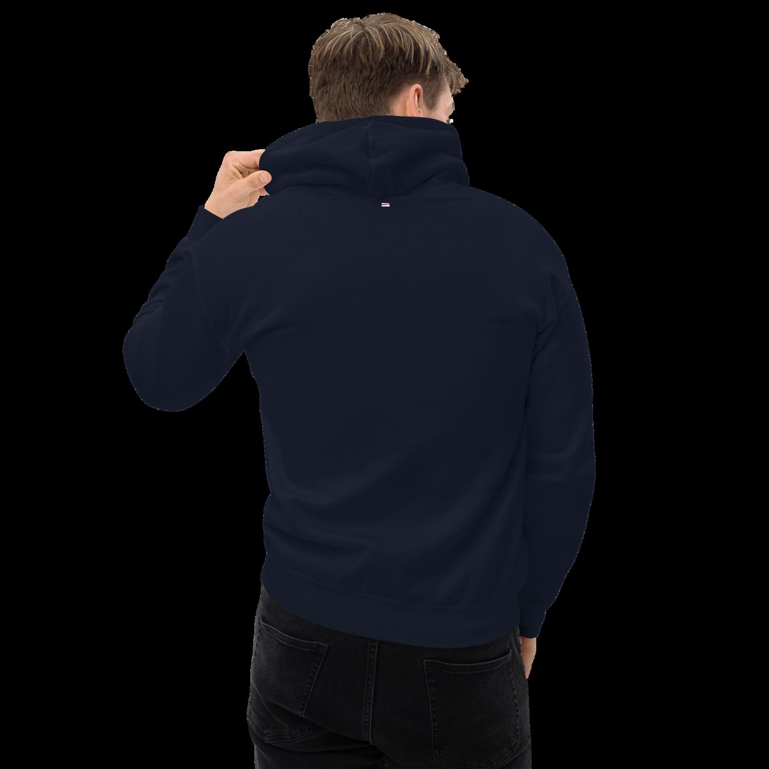 FAITH CROSS Black Stitch (Hebrews 11:1) - EMBROIDERY Unisex Hoodie