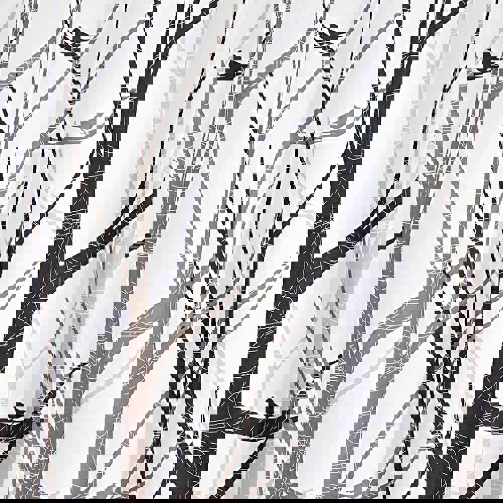 iDesign Forest Shower Curtain - Gray/Black
