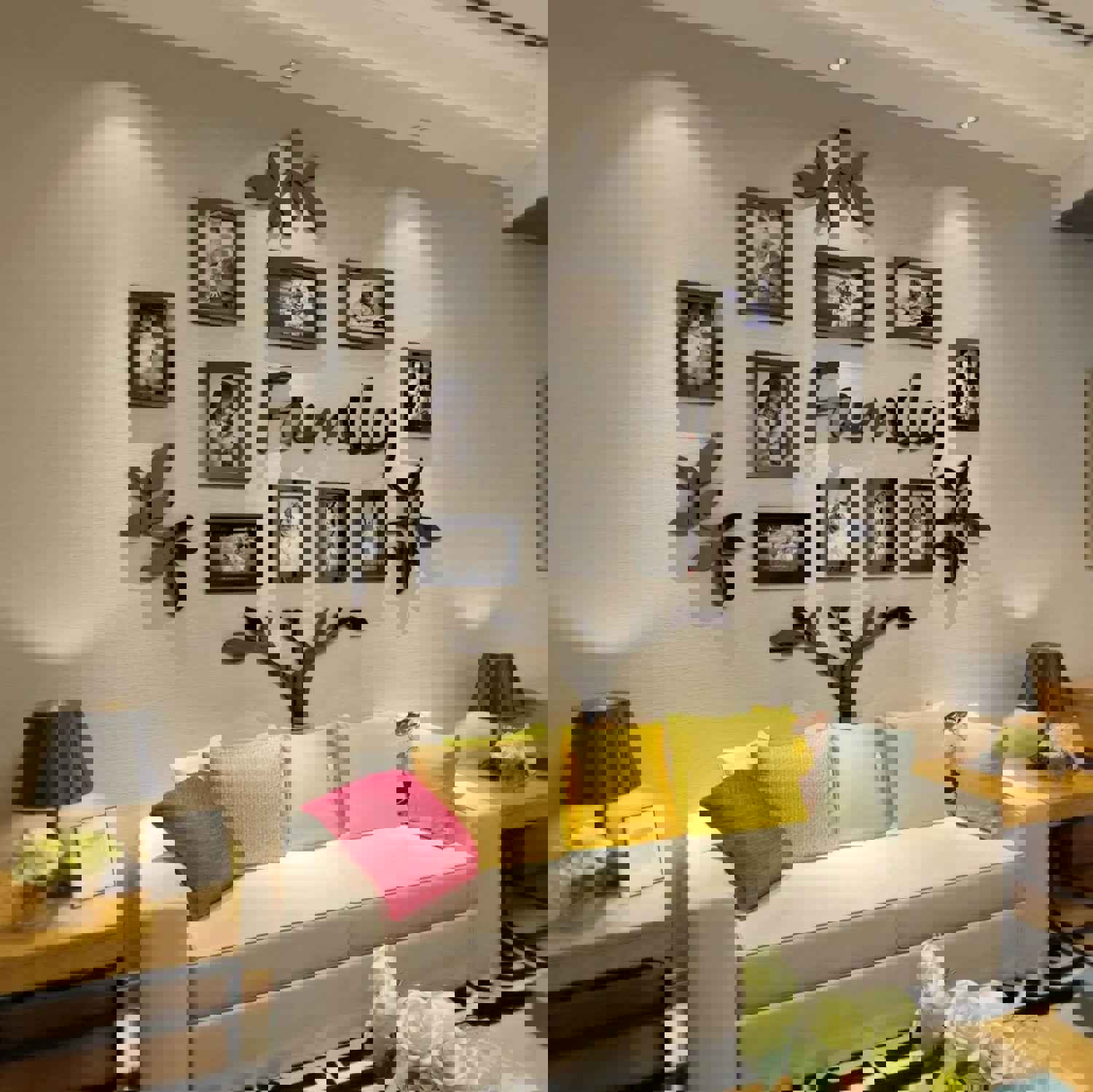 3D Stereoscopic Acrylic Family Tree Wall Sticker for Living Room and Bedroom Decor