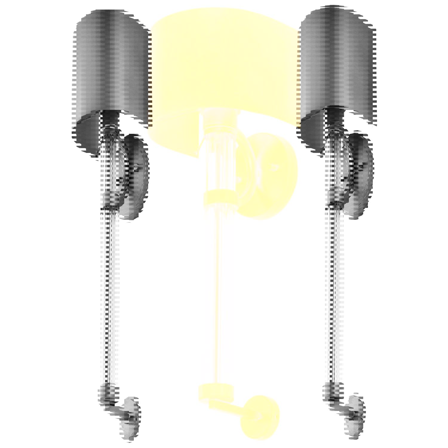 SATCO/NUVO Teagon 1 Light Wall Sconce in Natural Brass Finish with Metal Shade (60-7757)