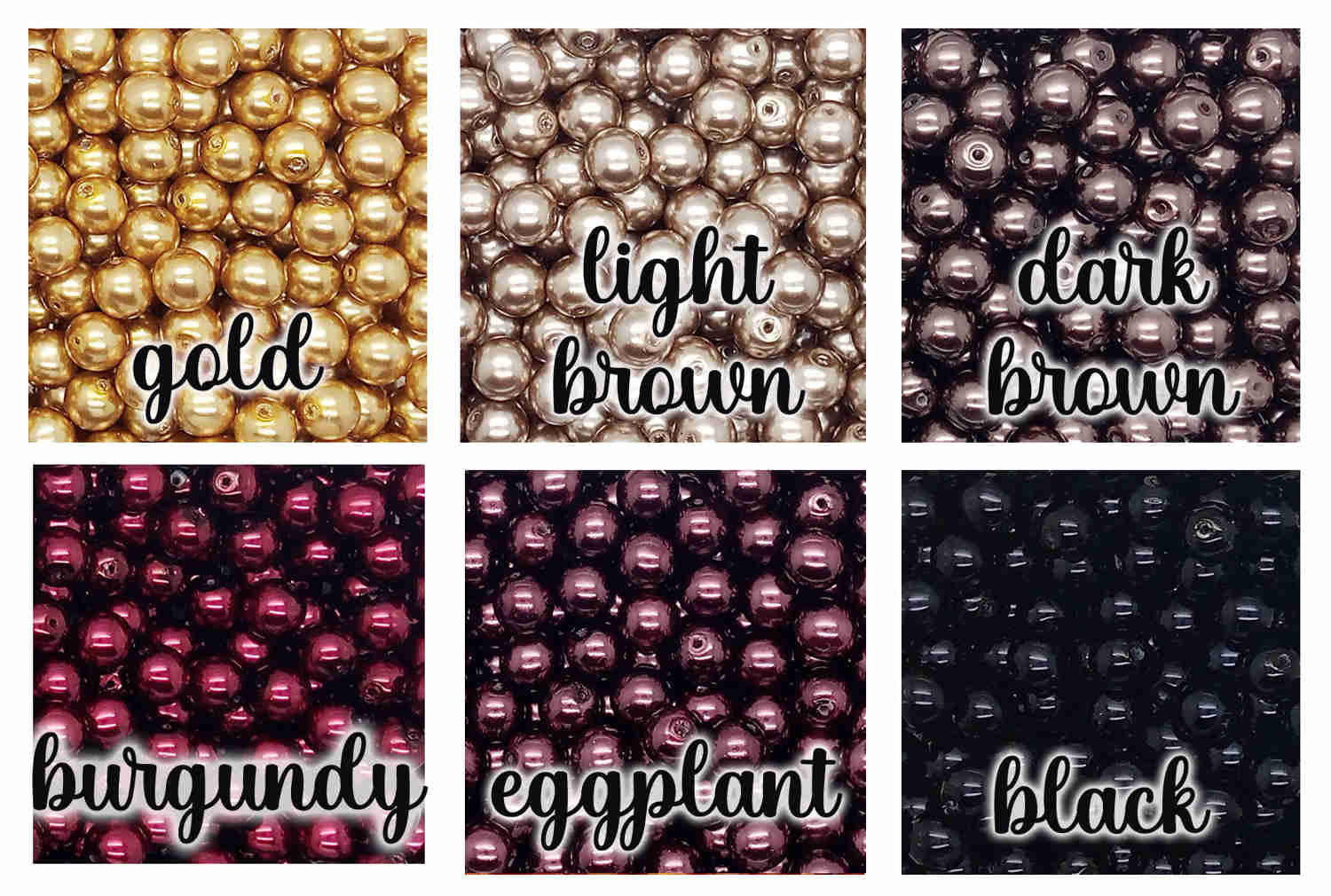 8mm Glass Pearl Charms for DIY Jewelry Making