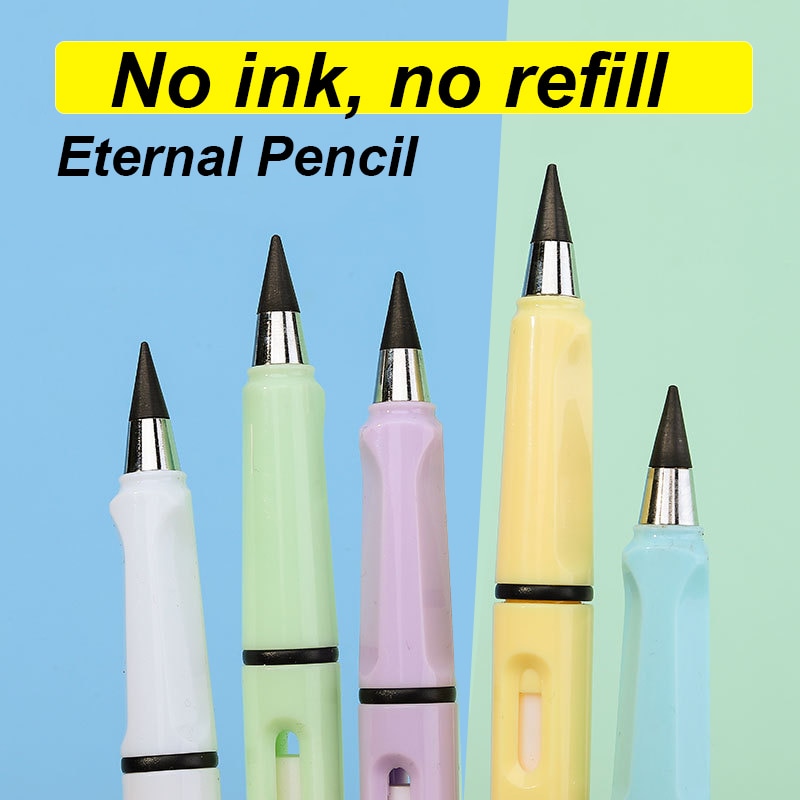 Eternal Pencil - No Ink, Unlimited Writing, Kawaii Stationery for Art & School