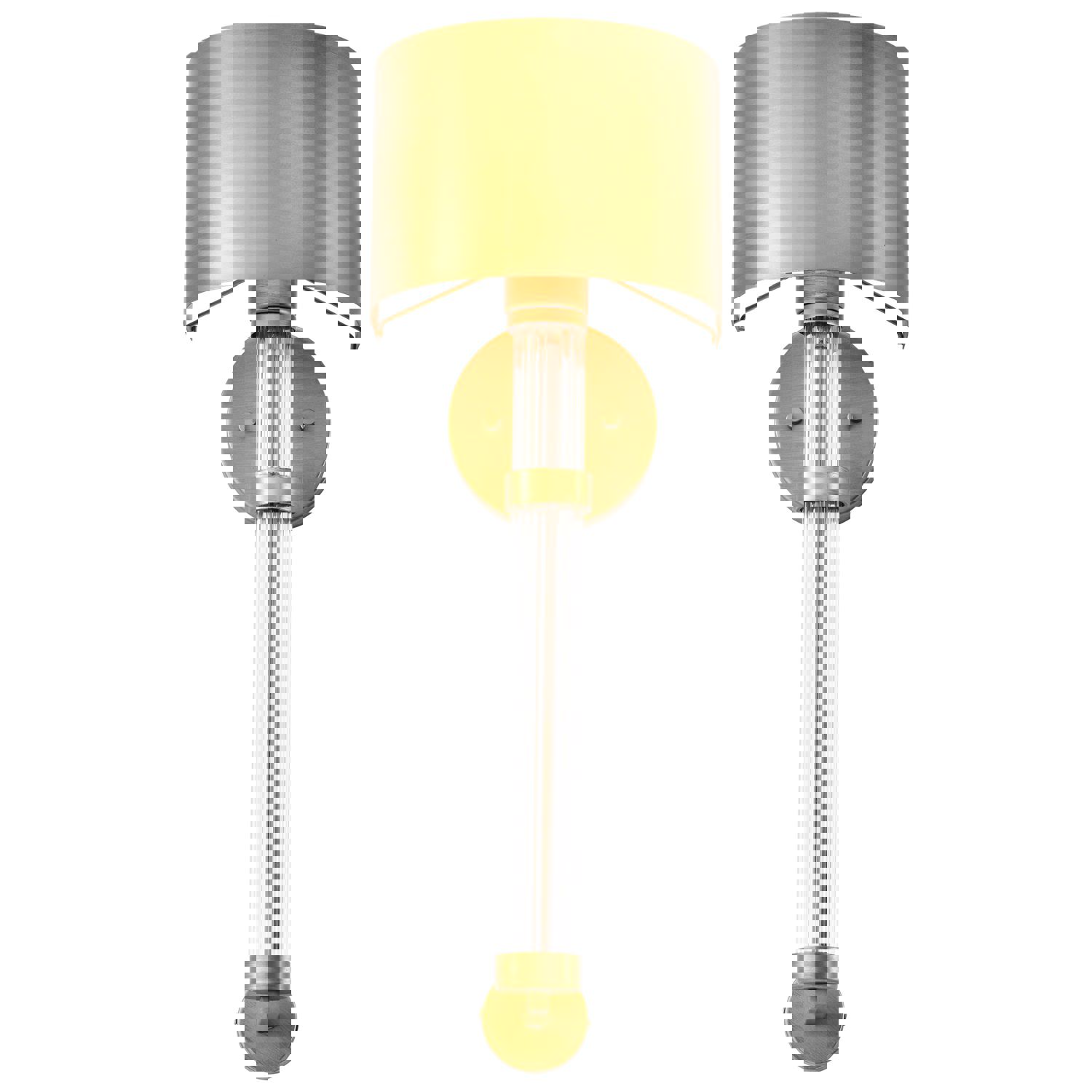 SATCO/NUVO Teagon 1 Light Wall Sconce in Natural Brass Finish with Metal Shade (60-7757)