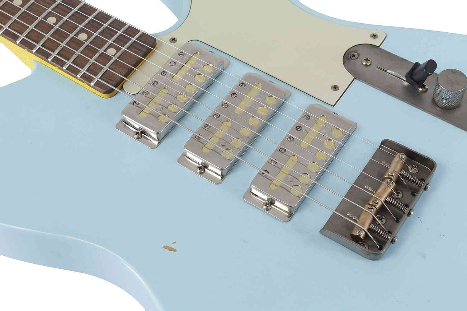 Nash GF-3 Gold Foil Guitar, Sonic Blue, Light Aging