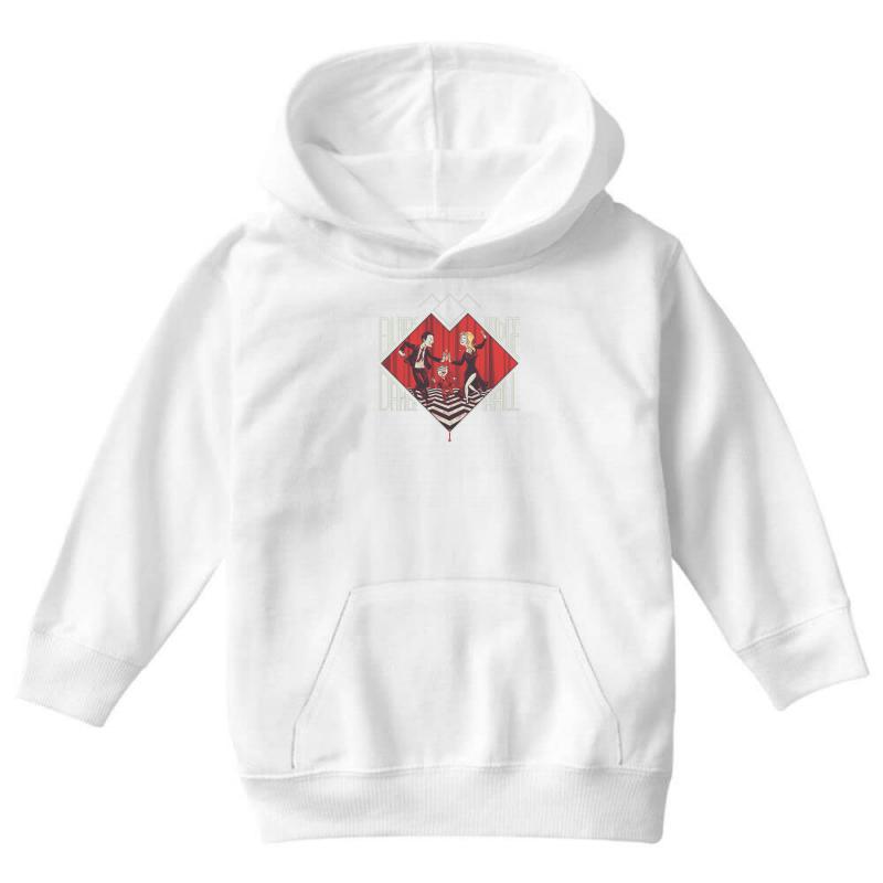 Black Lodge Dance Hall Youth Hoodie by MDK ART