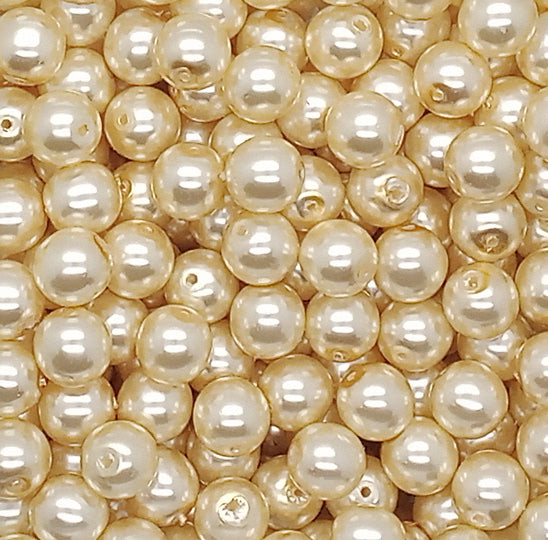 8mm Glass Pearl Charms for DIY Jewelry Making