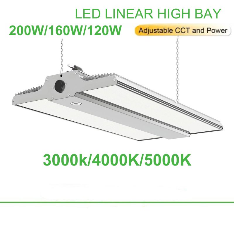 1.6ft LED Linear High Bay Light - Adjustable CCT & High Efficiency