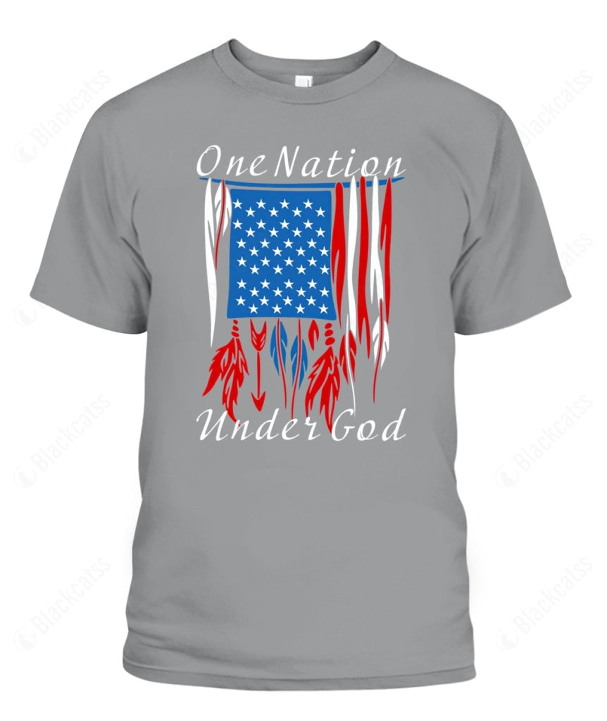 One Nation Under God Custom Graphic Apparel - Unisex Classic Fit Cotton T-Shirt