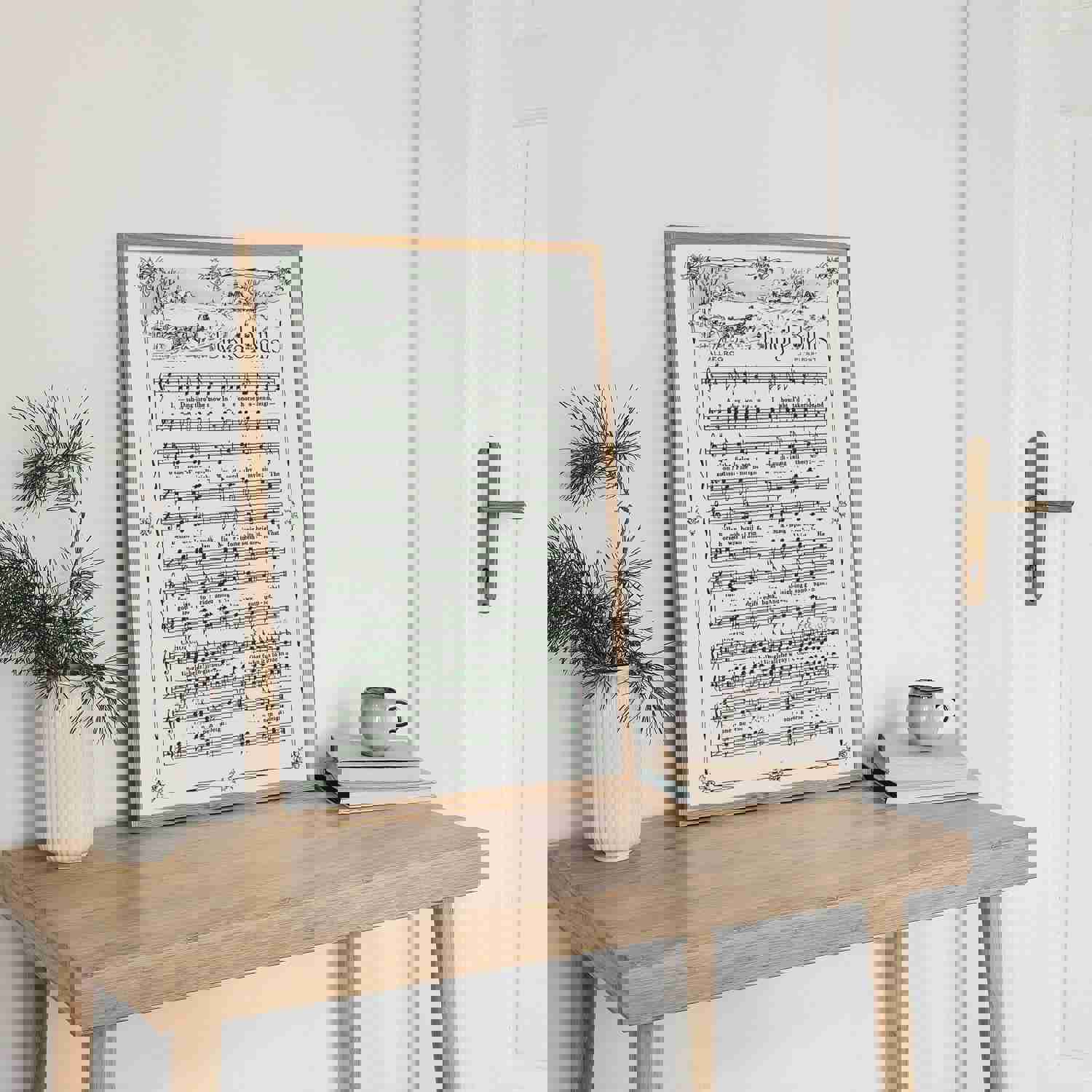 Jingle Bells Printable Vintage Sheet Music | Christmas Carol Hymn Collection for Holiday Decor