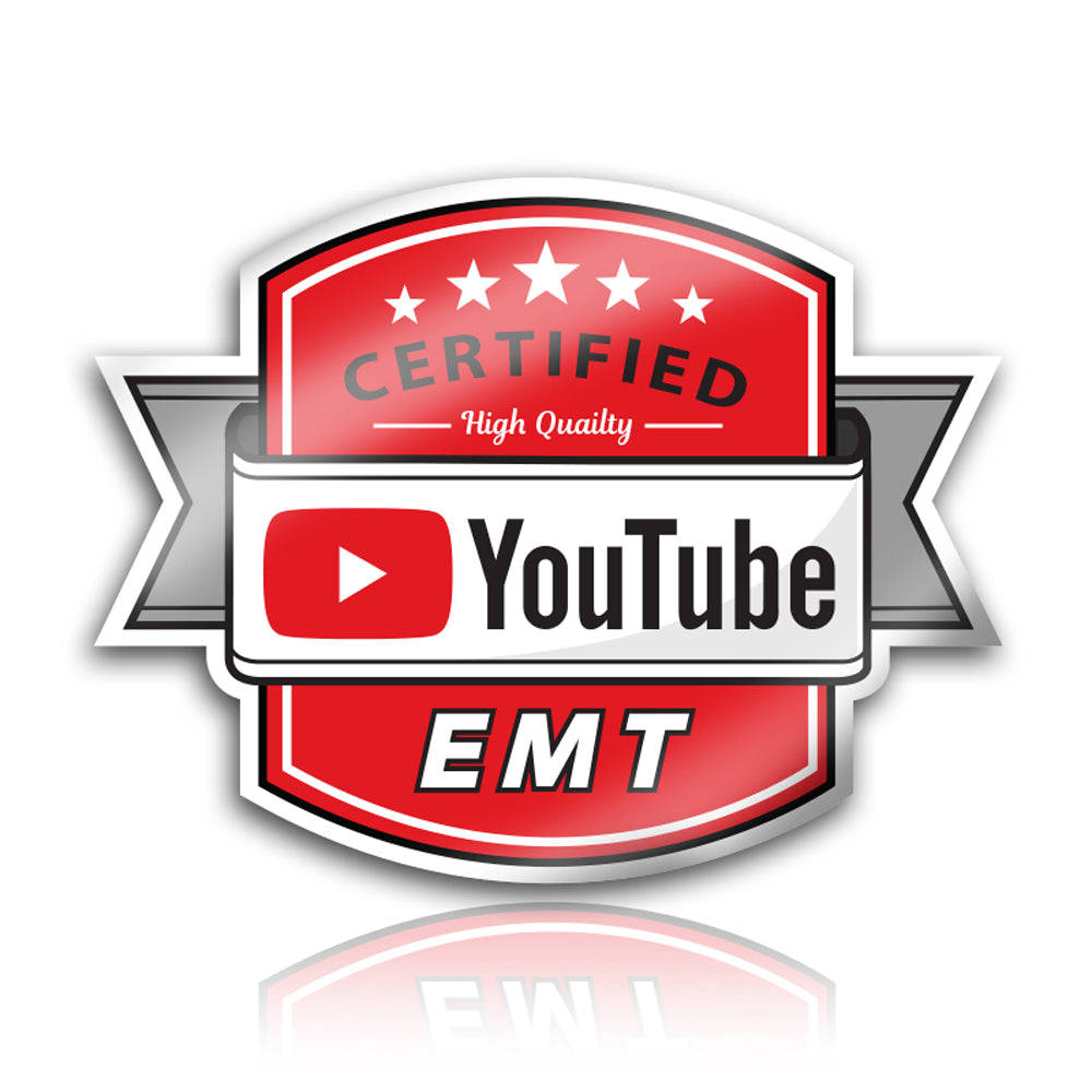 YouTube Certified EMT / Medic Sticker Decal
