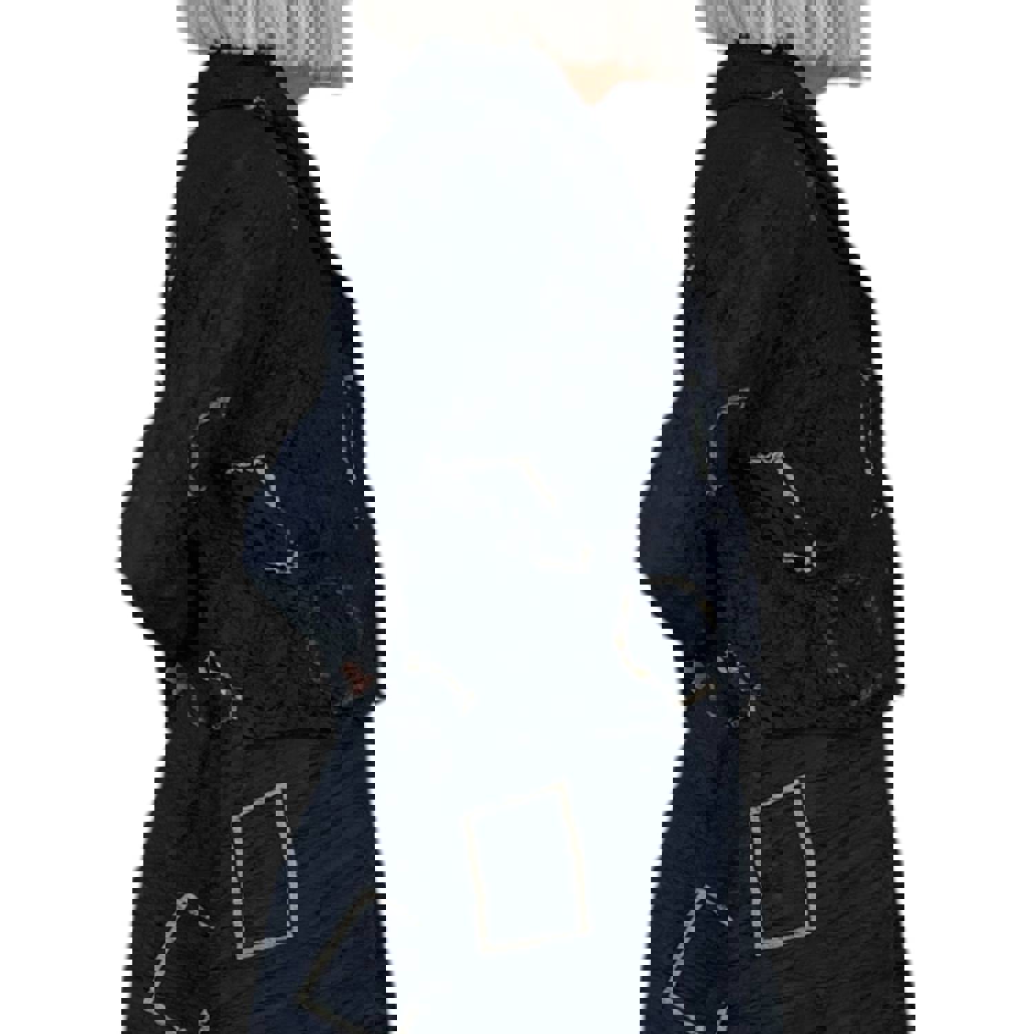 GRAPHIC PRINT CROP HOODY JACKET