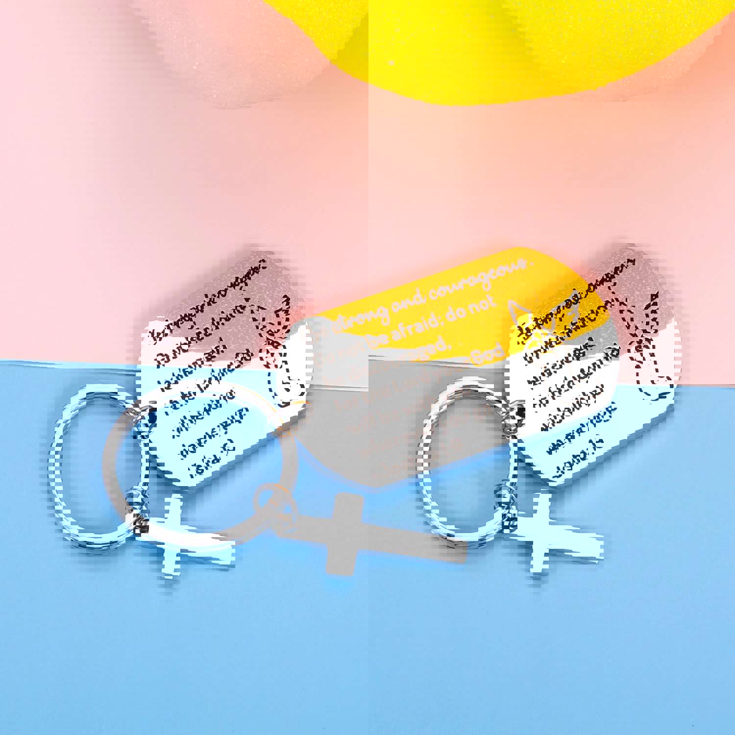 Christian Keychain Inspirational Religious Gifts for Women Men Kids