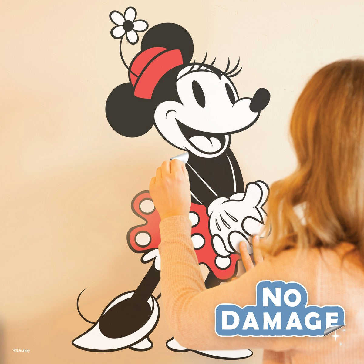 Classic Minnie Mouse Interactive Wall Decal with Augmented Reality