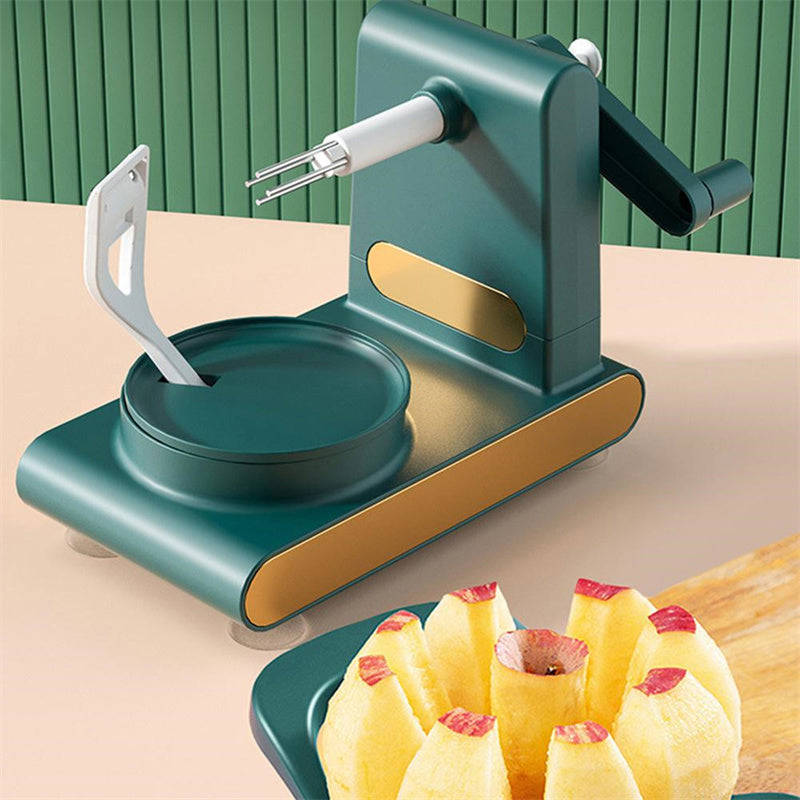 Hand-cranked Multifunctional Apple Peeler Machine with Non-slip Suction Cup Base