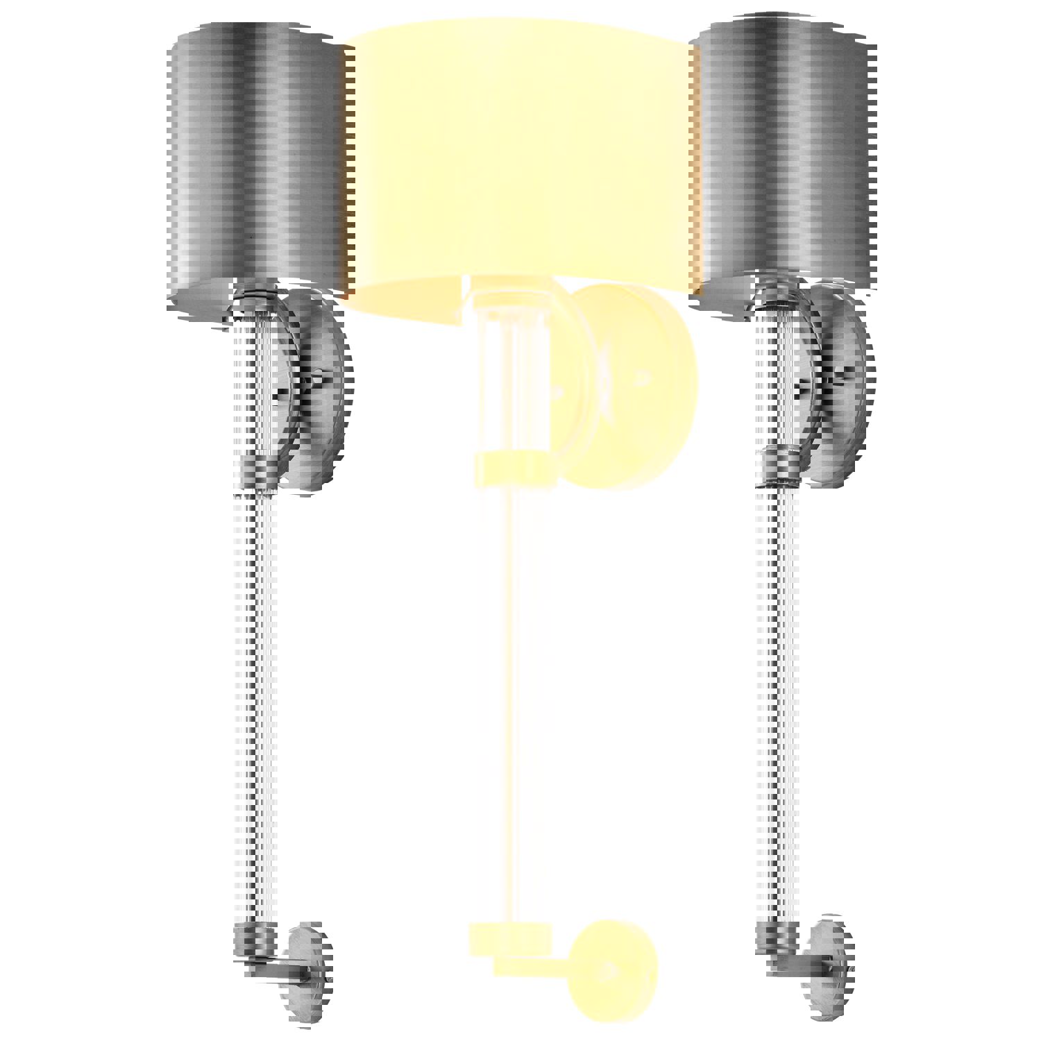 SATCO/NUVO Teagon 1 Light Wall Sconce in Natural Brass Finish with Metal Shade (60-7757)