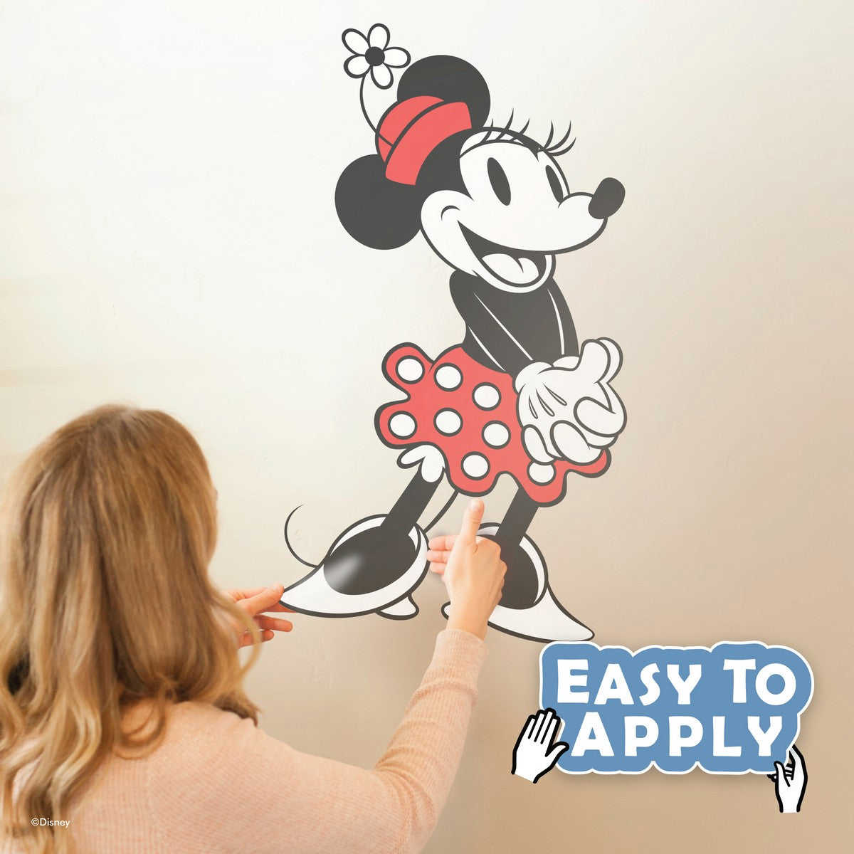 Classic Minnie Mouse Interactive Wall Decal with Augmented Reality