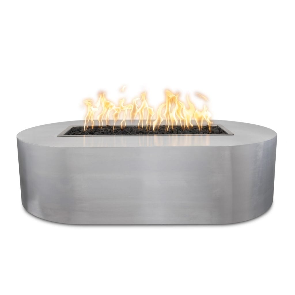 The Outdoor Plus 72 Bispo Copper & Corten Steel & Stainless Steel Rectangle Fire Pit