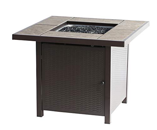 BALI OUTDOORS 32-inch 50,000 BTU Propane Gas Fire Pit Table