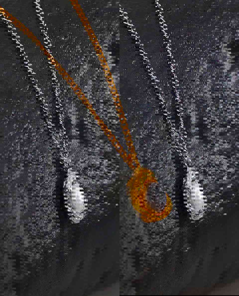 Maisy Gold Pearl Necklace - 18K Gold PVD with Natural Pearl Drop Pendant