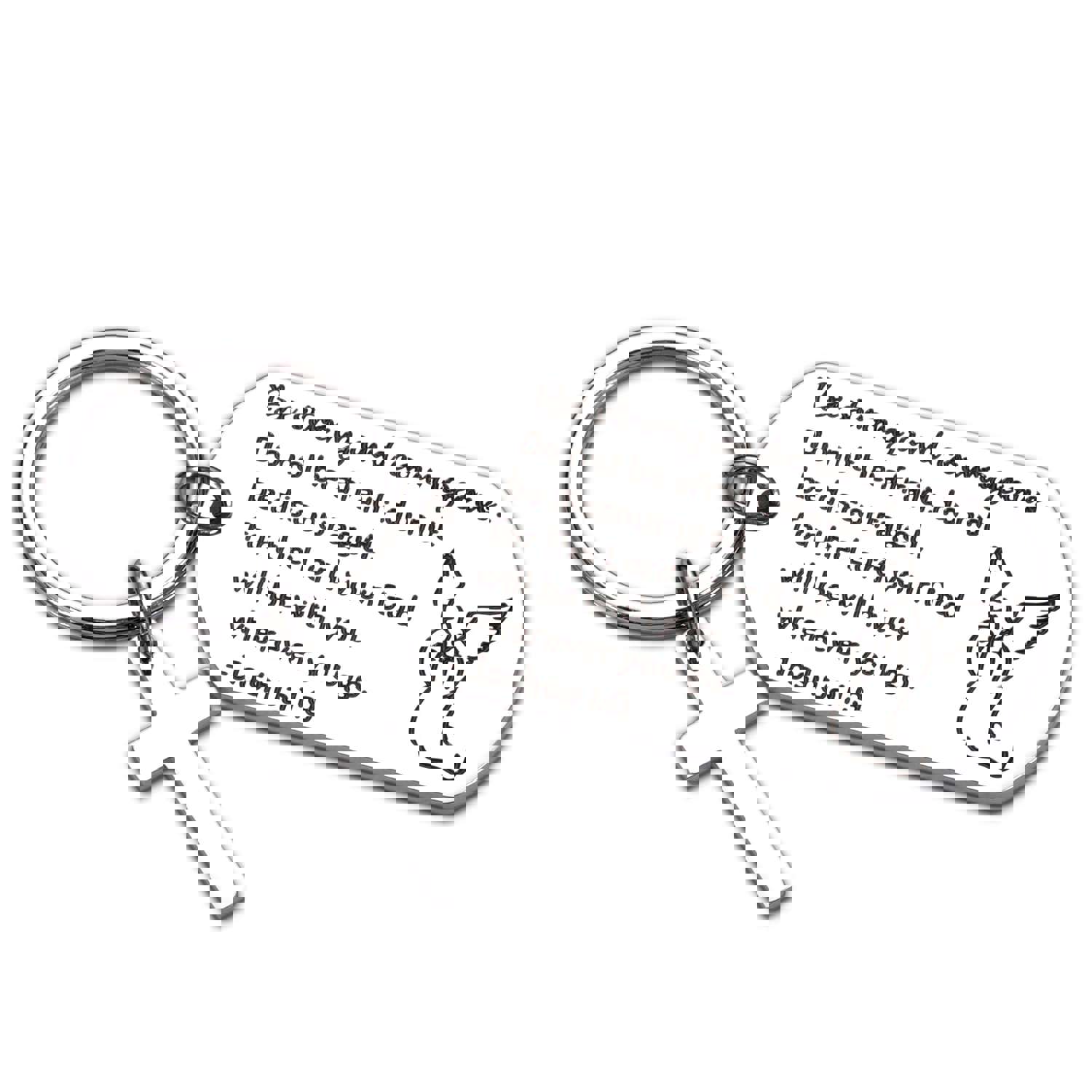 Christian Keychain Inspirational Religious Gifts for Women Men Kids