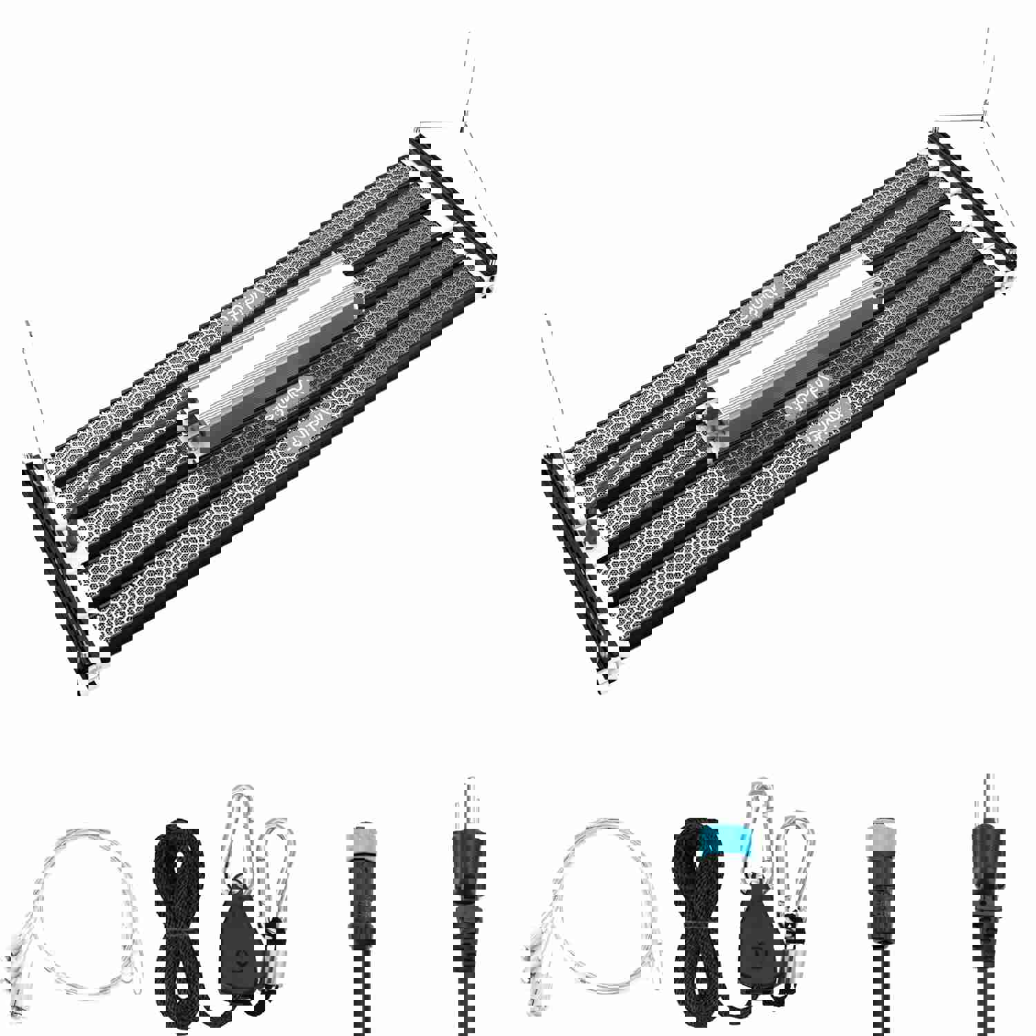 Stretchable LED Grow Lights 730W Full Spectrum Lamp For Indoor/Tent Use (730W Black)