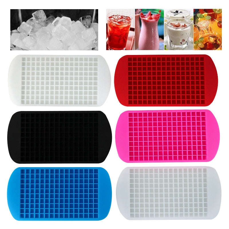 Mini Square Ice Maker Mold - Silicone Foldable Ice Cube Tray for Kitchen, Bar, and Home Use
