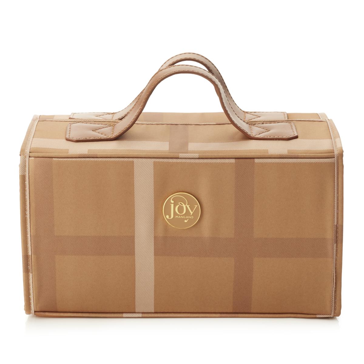 JOY Luxe Plaid Nylon & Leather Large Better Beauty Case