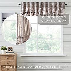 Florette Ruffled Valance 16x90 - Farmhouse Style Window Treatment