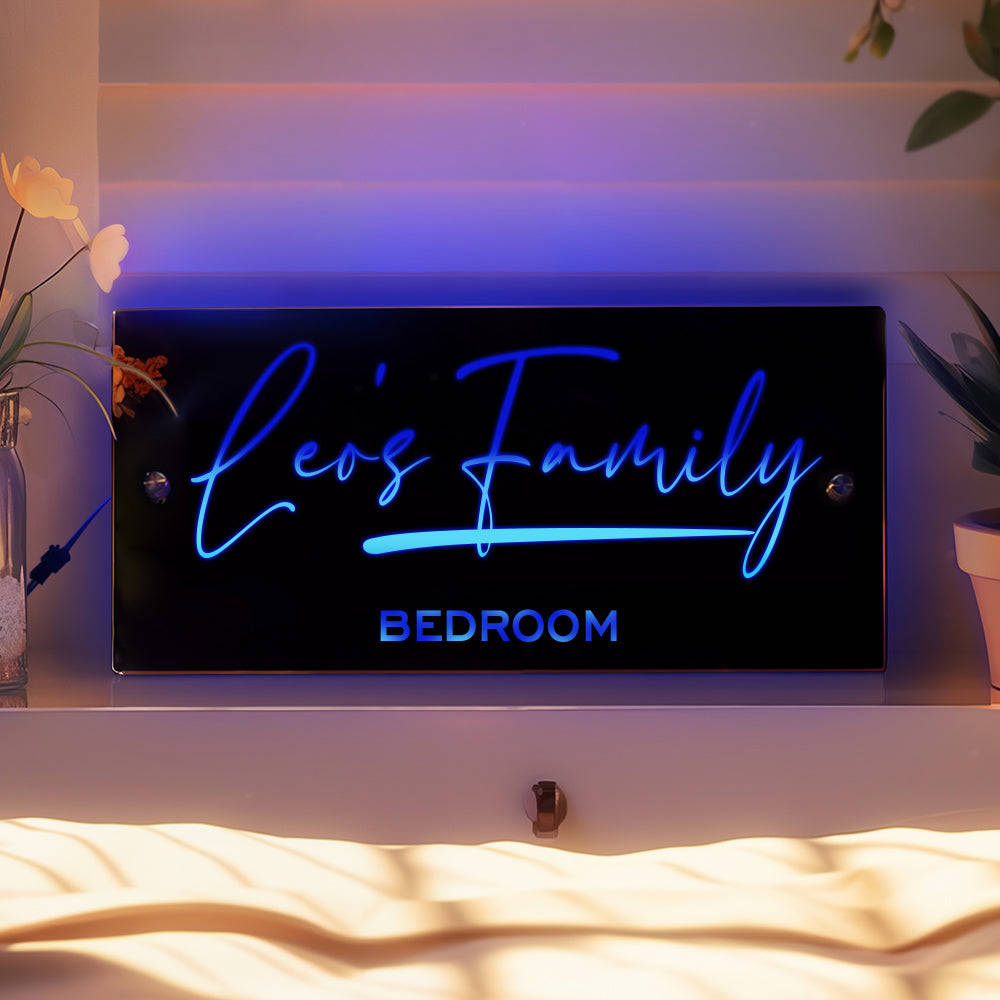 Personalized LED Name Mirror - Custom Wall Art for Anniversary & Birthday Gifts
