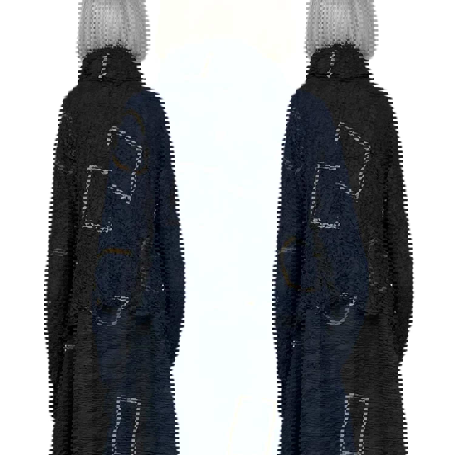 GRAPHIC PRINT CROP HOODY JACKET
