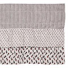 Florette Ruffled Valance 16x90 - Farmhouse Style Window Treatment