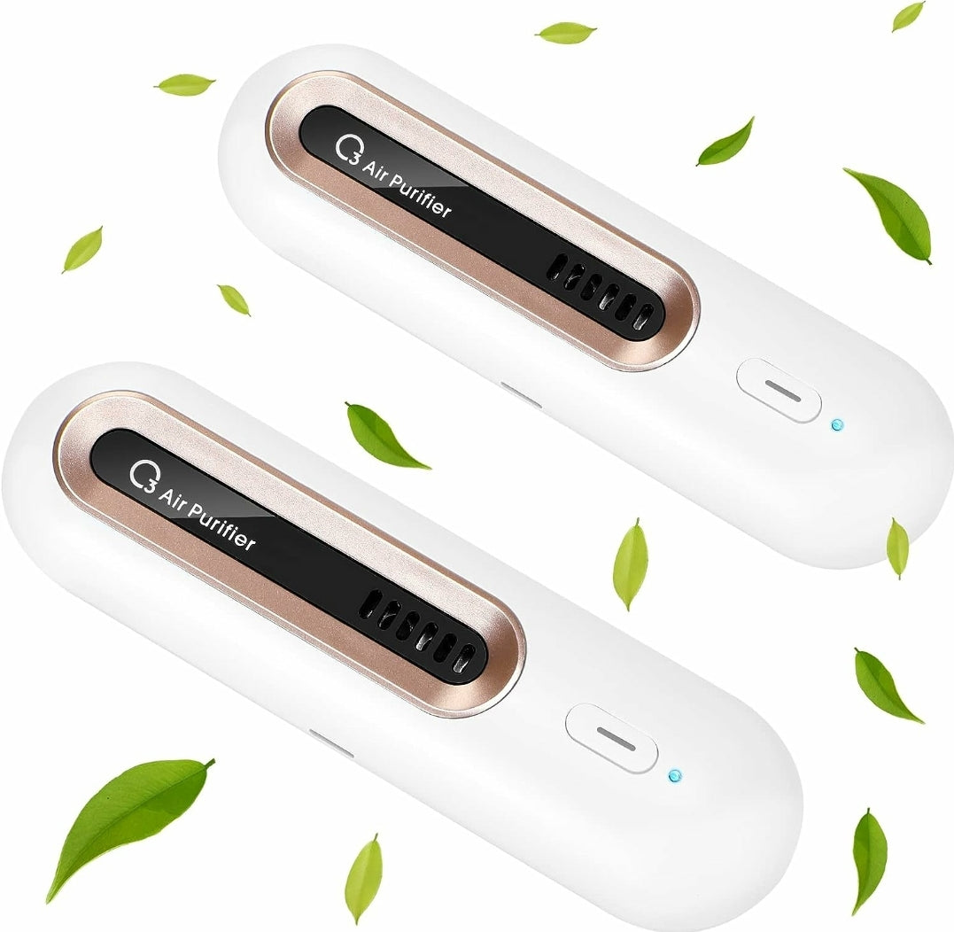 Stylish Ozone Refrigerator Air Purifier - Portable USB Rechargeable Odor Eliminator