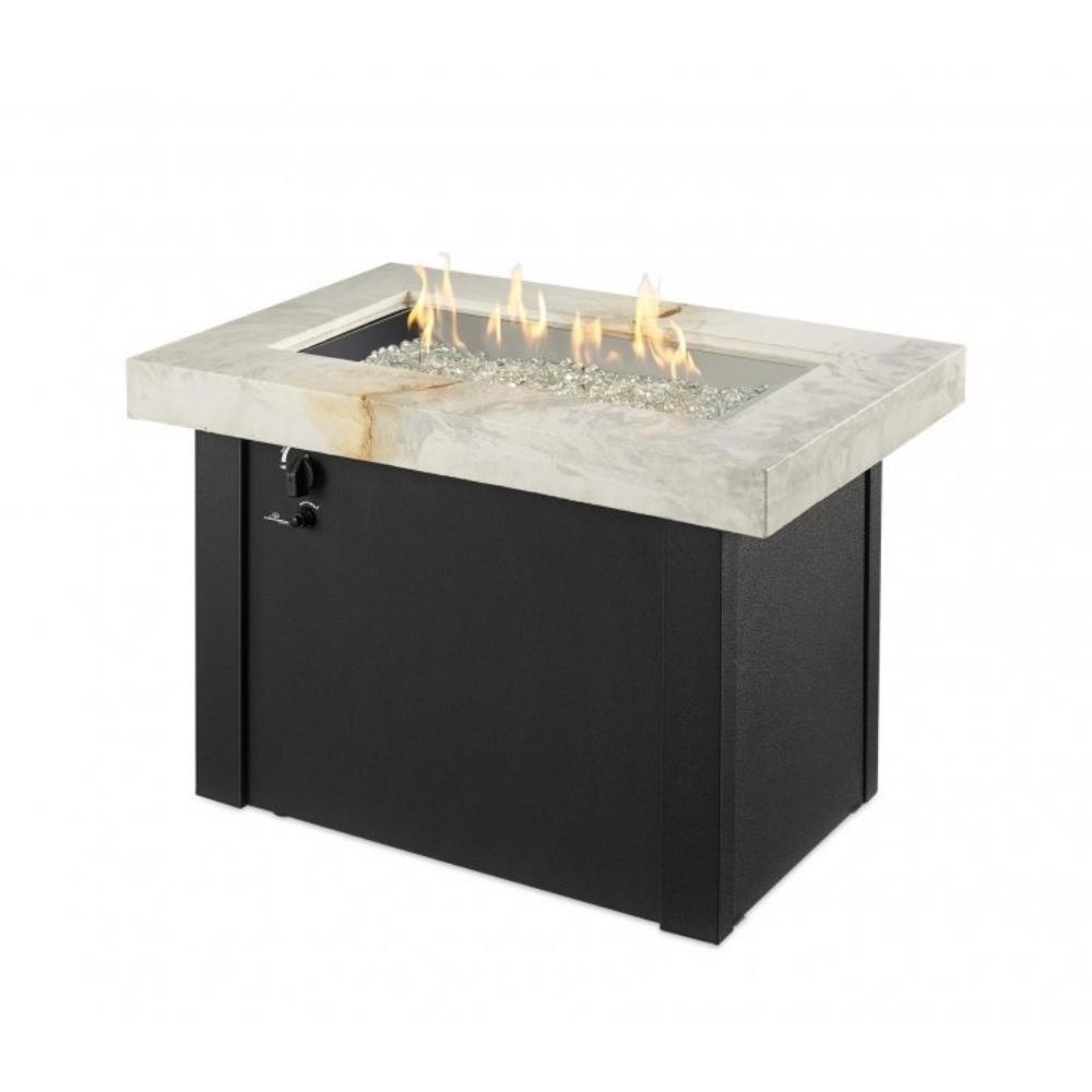 Outdoor GreatRoom Company Providence Rectangular Gas Fire Pit Table