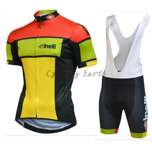 Custom Racing Team 2020 Aero Cycling Jersey & Bib Shorts Set for Men