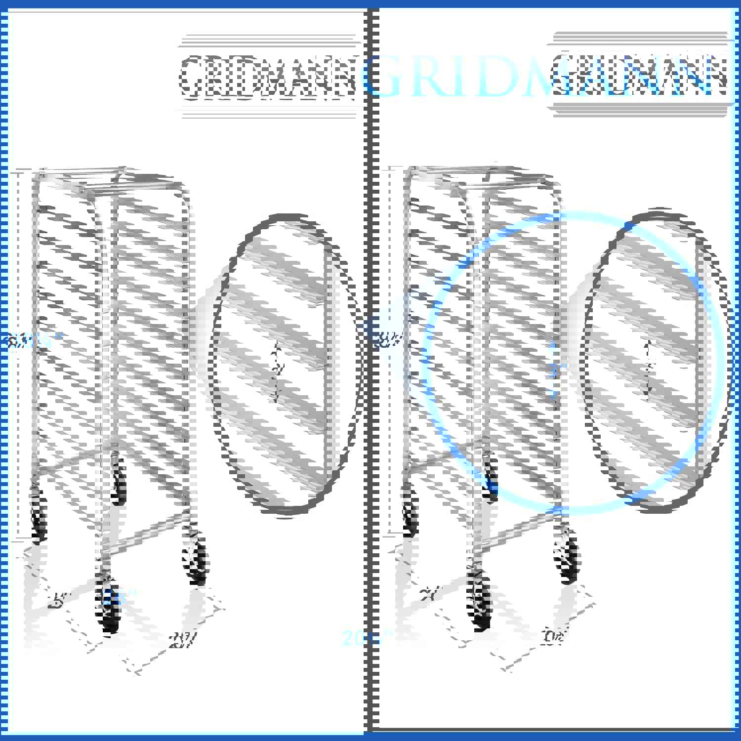10 Sheet Commercial Kitchen Bakery Rack