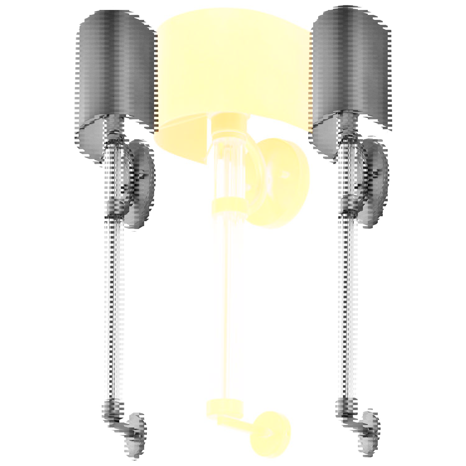 SATCO/NUVO Teagon 1 Light Wall Sconce in Natural Brass Finish with Metal Shade (60-7757)